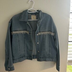 Jean Jacket “bedazzled”